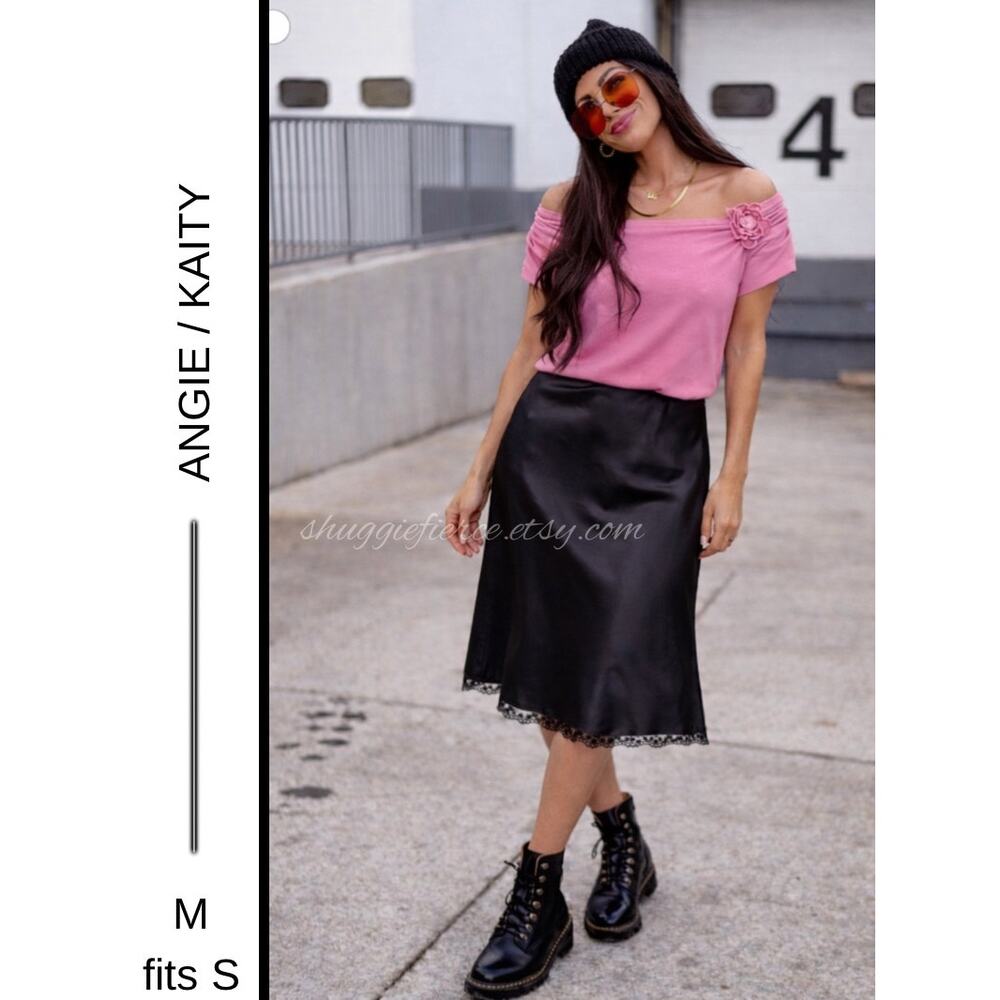 MSRP: $126 | ✨ Angie Slip Skirt + Kaity Los Angeles Blouse Bundle – Size M ✨